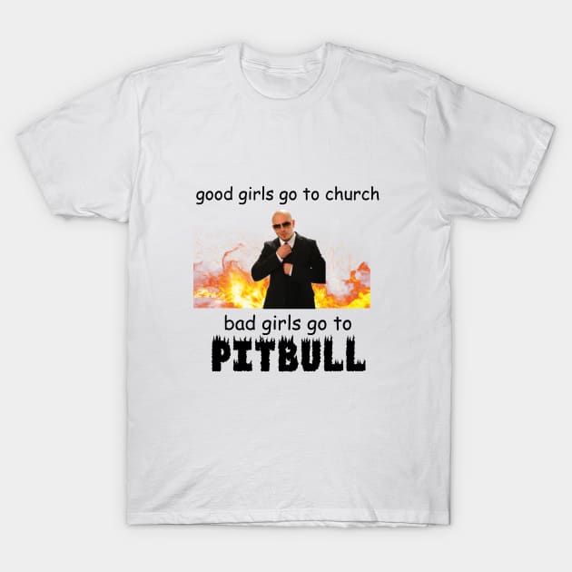 Pitbull Mr. 305 T-Shirt by Cartoons by NICO